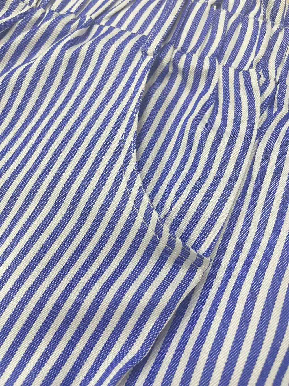 Premium High Waist Striped Shorts