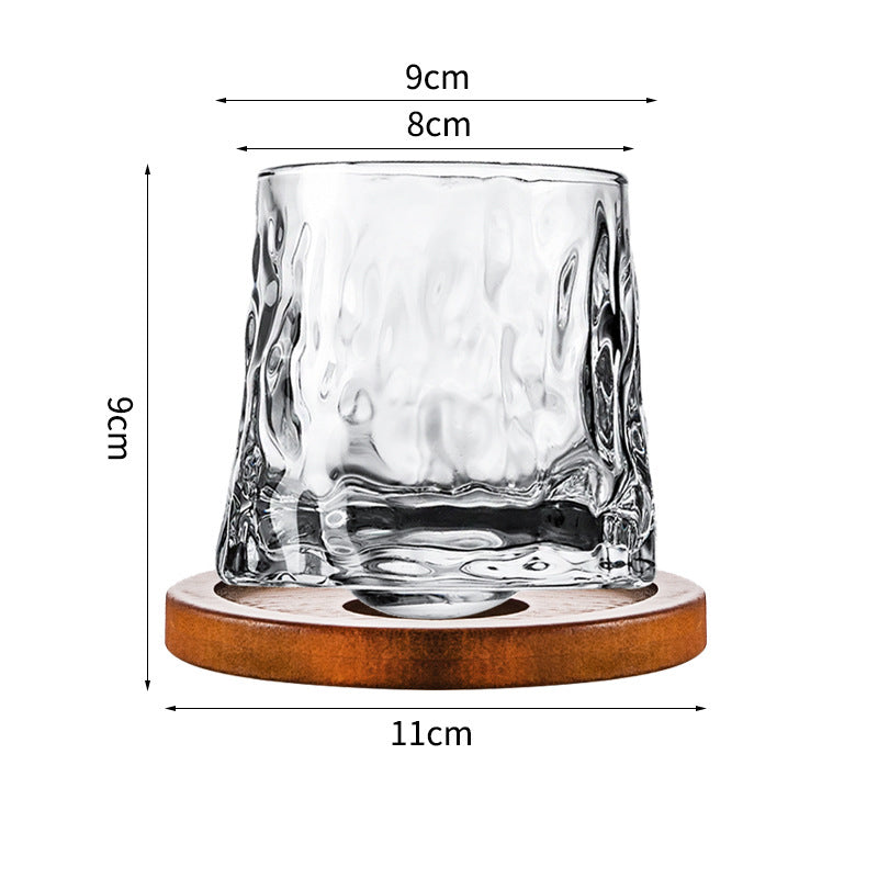 Hand drawn rotating glass cups multiple multi-purpose whiskey glasses rotating glass cups - Korvel