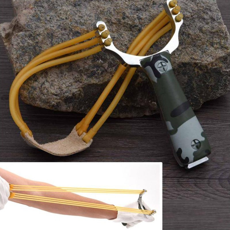 Premium Stainless Steel Slingshot for Outdoor Shooting