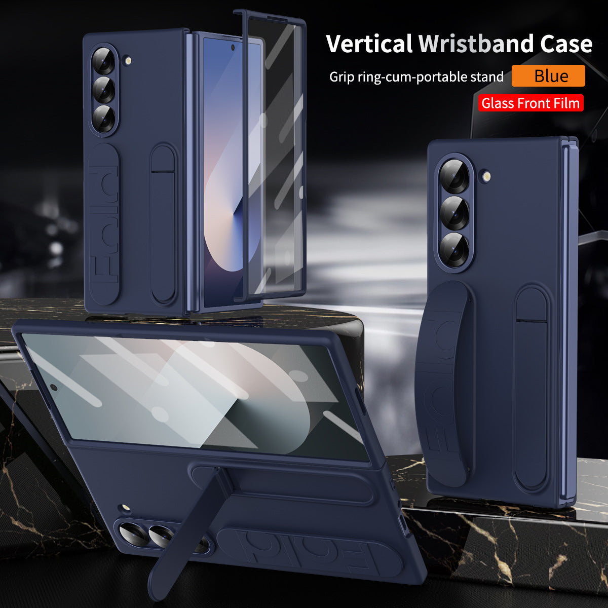 Premium Samsung Z Fold 6 Vertical Wristband Case