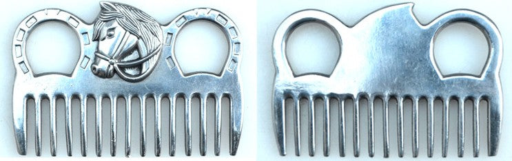 Sturdy Stainless Steel Horse Pony Grooming Tool Comb - Korvel