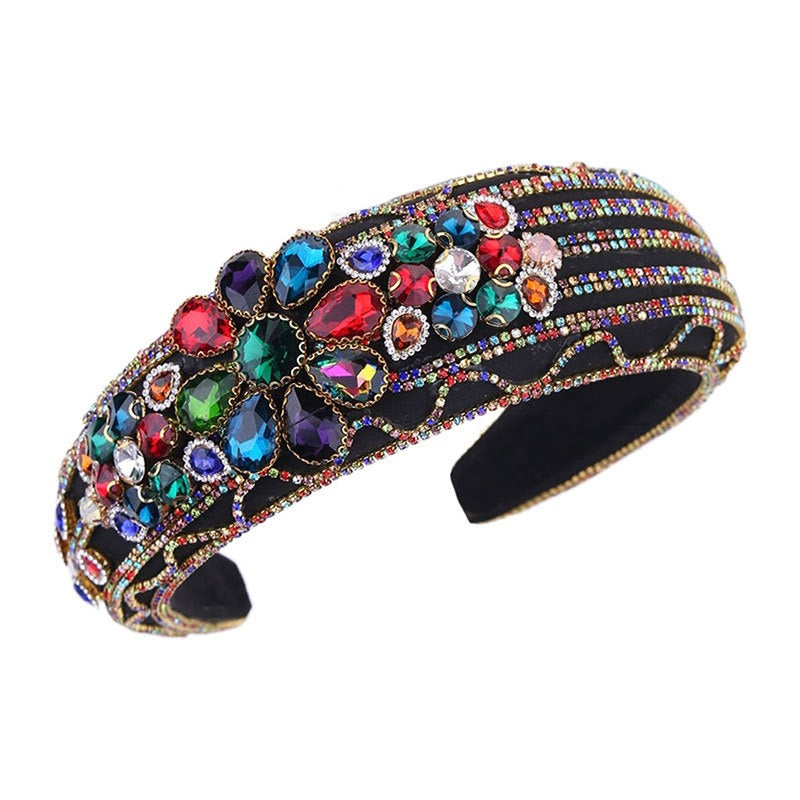 Baroque Wide Brimmed Diamond Headband