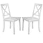 Orisfur 5 Pieces Dining Table and Chairs Set for 4 Persons Kitchen Room Solid Wood Table with 4 Chairs MDF + White + Solid Wood - Korvel