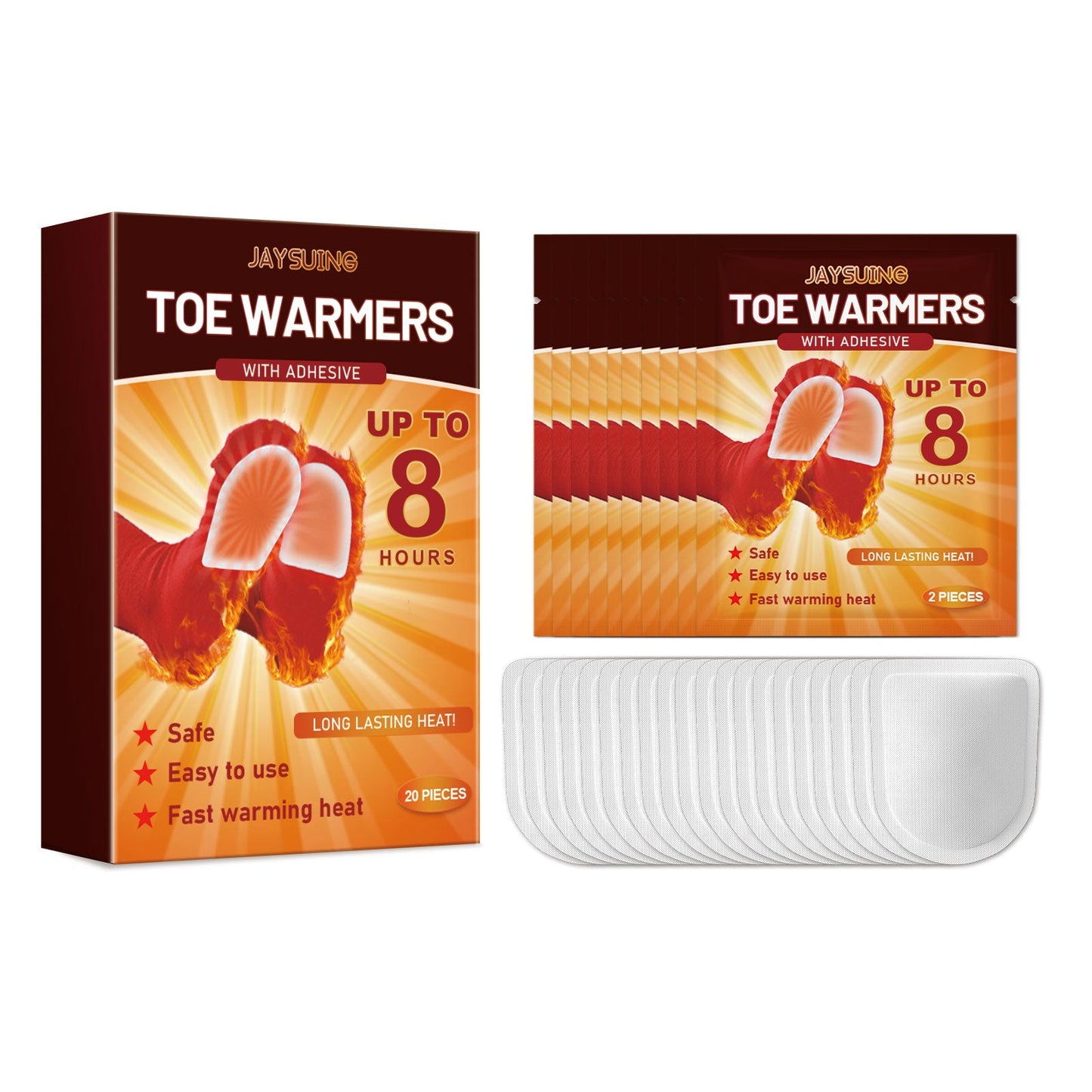 Foot Warmer, Self-Heating Compact Portable Foot Warm Pad For Quick Heating And Heating Feet - Korvel