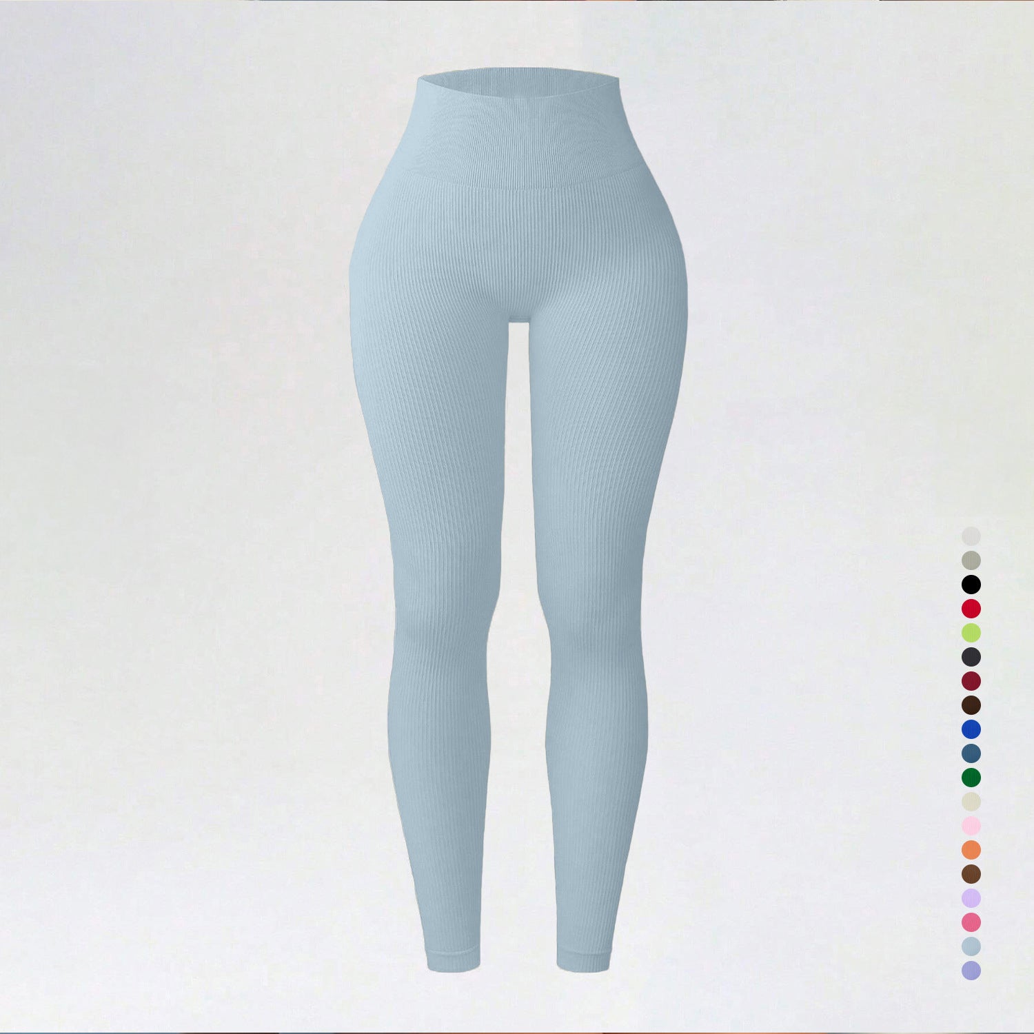 Threaded autumn and winter yoga pants seamless fitness pants high waisted sports yoga clothes leggings - Korvel
