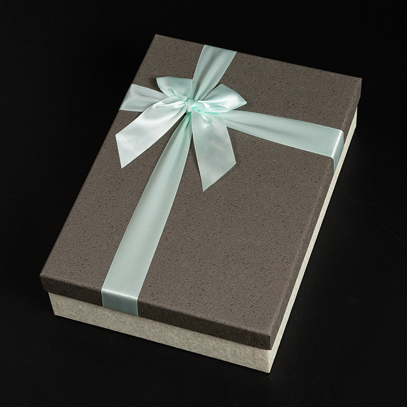 Bow gift box high-end world cover gift box for boys birthday shirt packaging box - Korvel