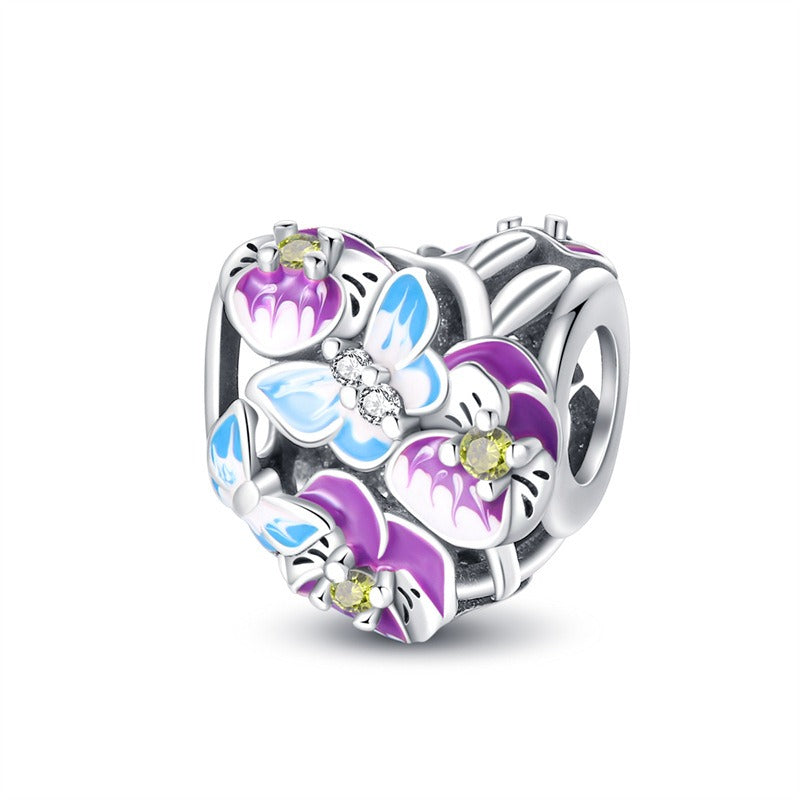 Elegant Butterfly Flower Thread Safety Bead Fixing Clip