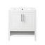 30" Bathroom Vanity with Sink  Multi-functional Bathroom Cabinet with Doors and Drawers Solid Frame and MDF Board, White - Korvel