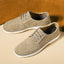 Men's Round Toe Leather Casual Shoes with Front Laces Work Boots Breathable Flat Heel Single Shoes Men's Shoes - Korvel
