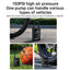 150PSI Rechargeable Electric Tire Pump with Light & LCD: for cars, bikes - Korvel