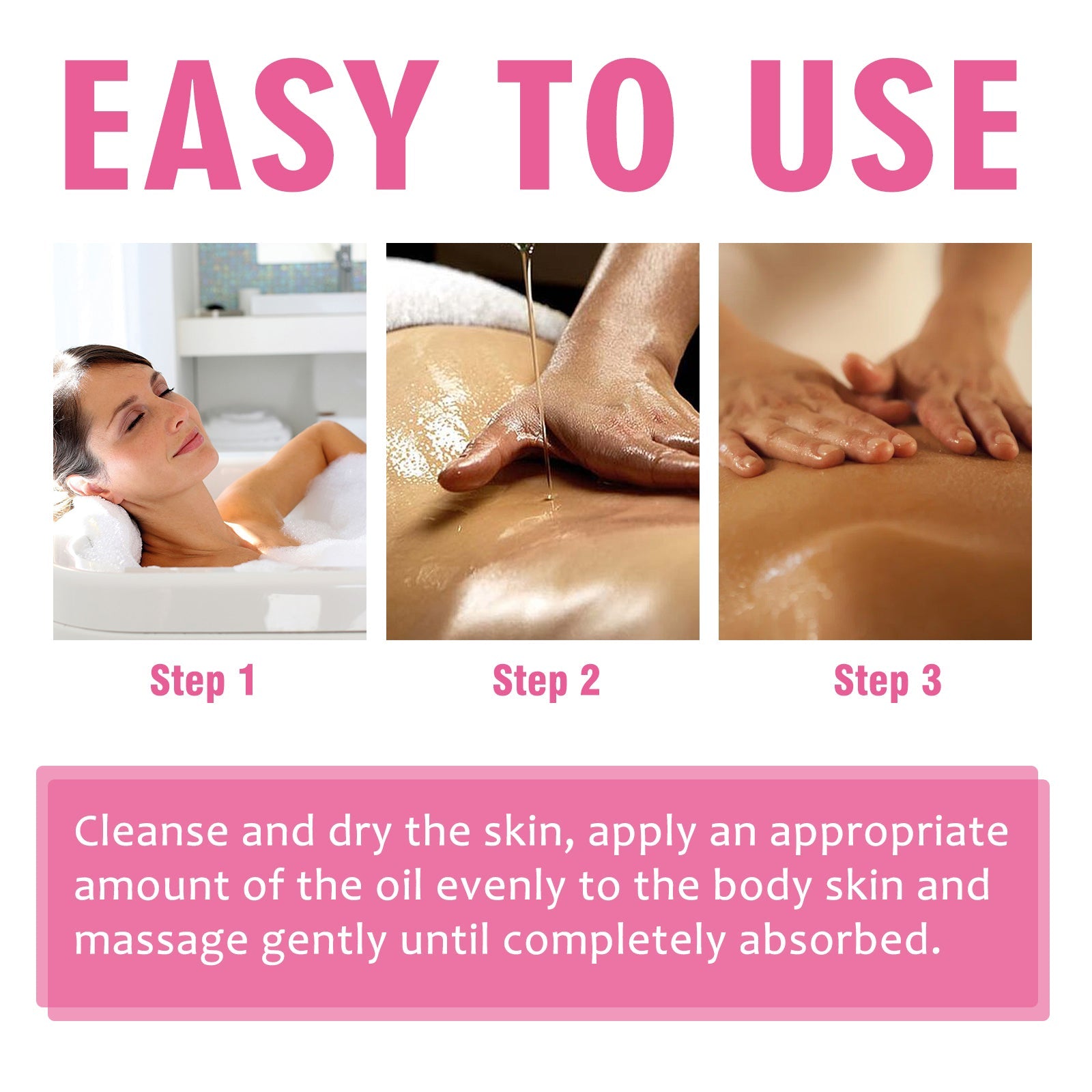 Body Care Oil Skin Dry Moisturizing Body Skin Firming Massage Essential Oil - Korvel