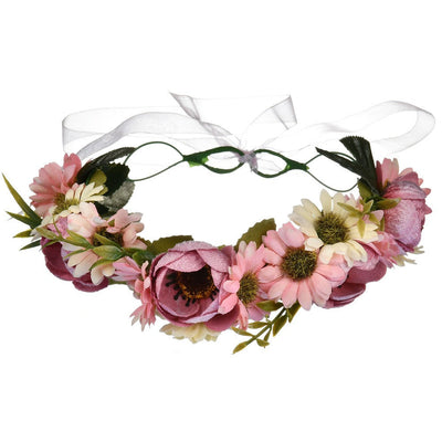 Pearl velvet flower headband headband rose flower headband photo shoot - Korvel