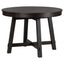 TREXM Farmhouse Round Extendable Dining Table with 16" Leaf Wood Kitchen Table (Espresso) - Korvel