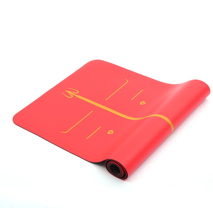 Natural rubber yoga mat PU professional non-slip yoga studio dedicated fitness mat male beginner yoga thickened - Korvel