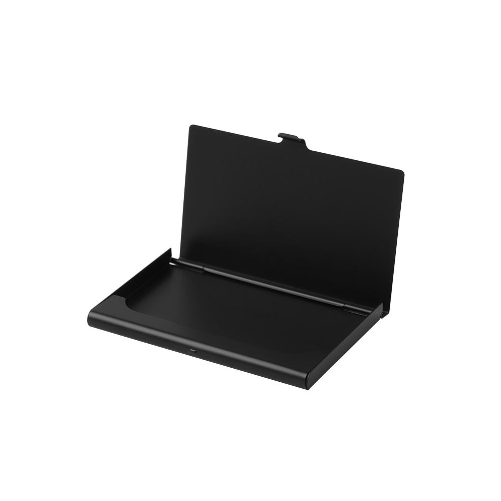 Creative business card case stainless steel Aluminum Holder Metal Box Cover Credit Men business card holder card metal Wallet - Korvel