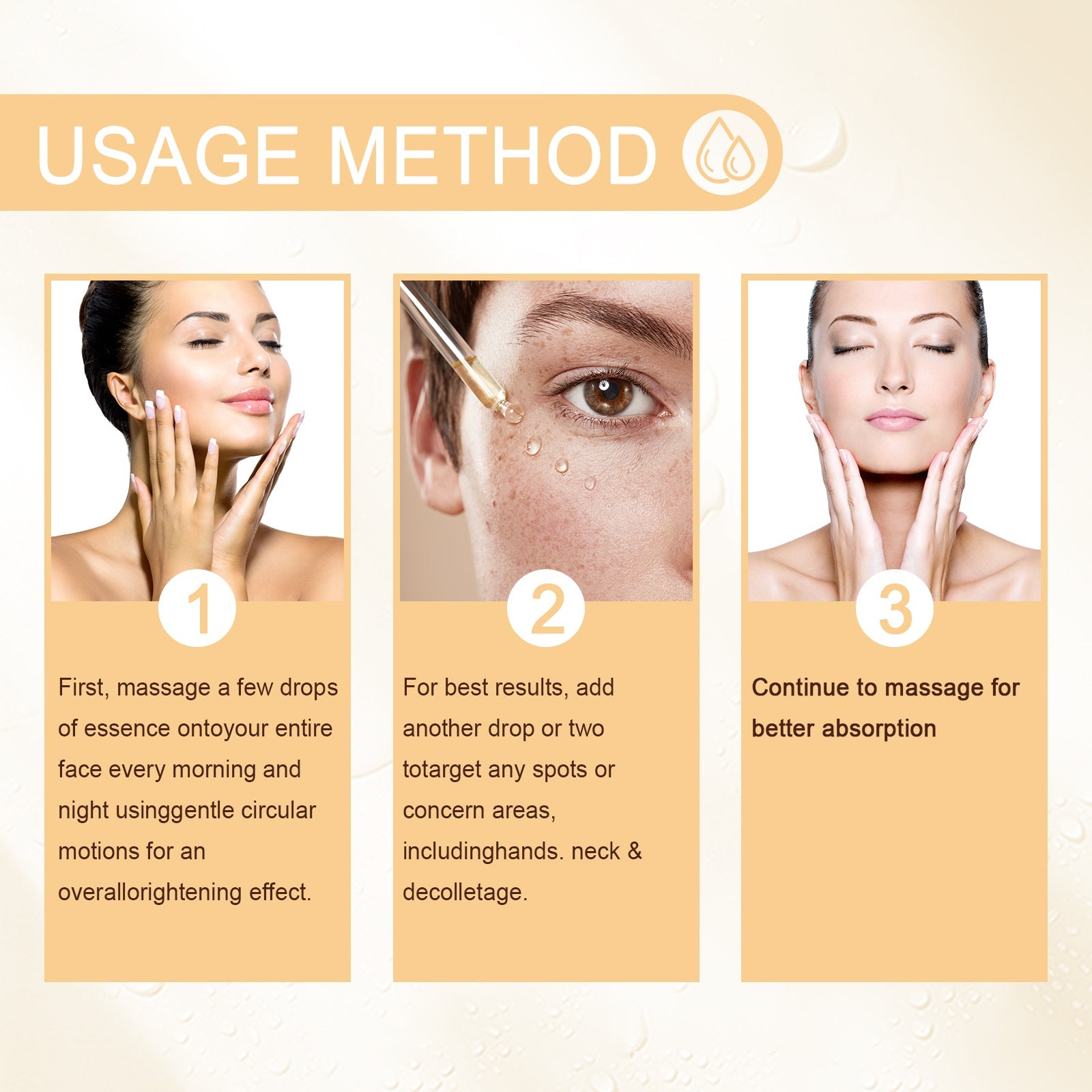 Spot Repair Serum, Lighten Face Spots Repair Dull Skin Hydrating Essence - Korvel