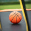 Trampoline avancé de 14 pieds avec panier de basket et échelle - Orange
