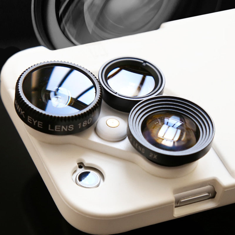 4-in-1 Mobile Phone Lens Case for iPhone