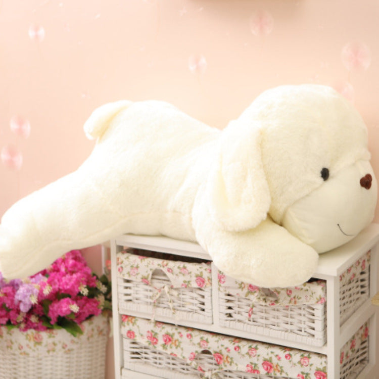 Cute Fragrant Puff Dog Plush Toy - Smiling White Dog Doll