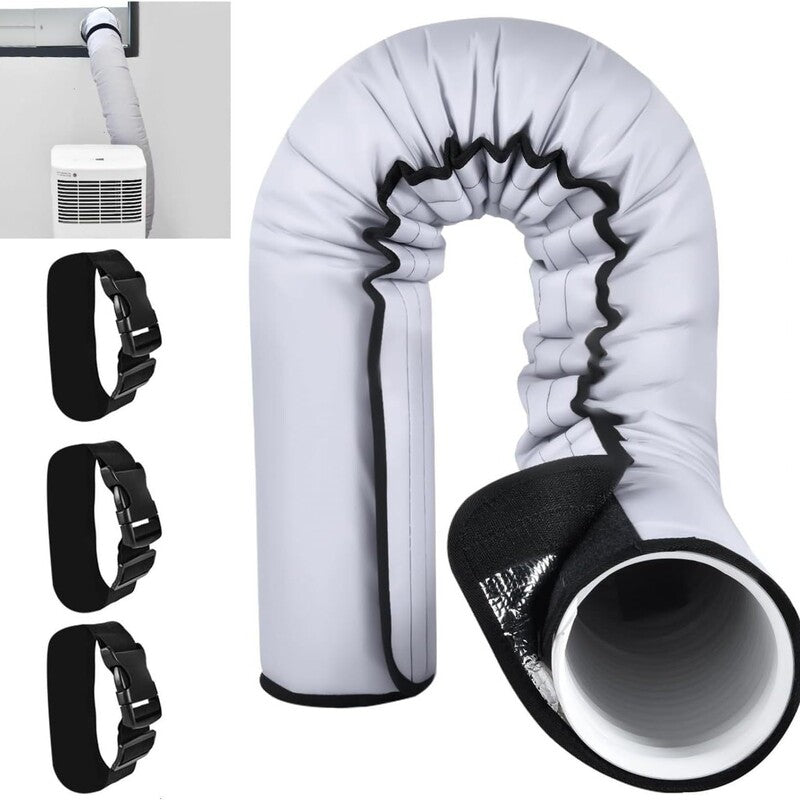 Housse isolante pour tuyau de climatisation premium - Protecteur de conduit réutilisable