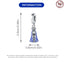S925 Sterling Silver Virgin Mary Pendant for Bead Bracelets