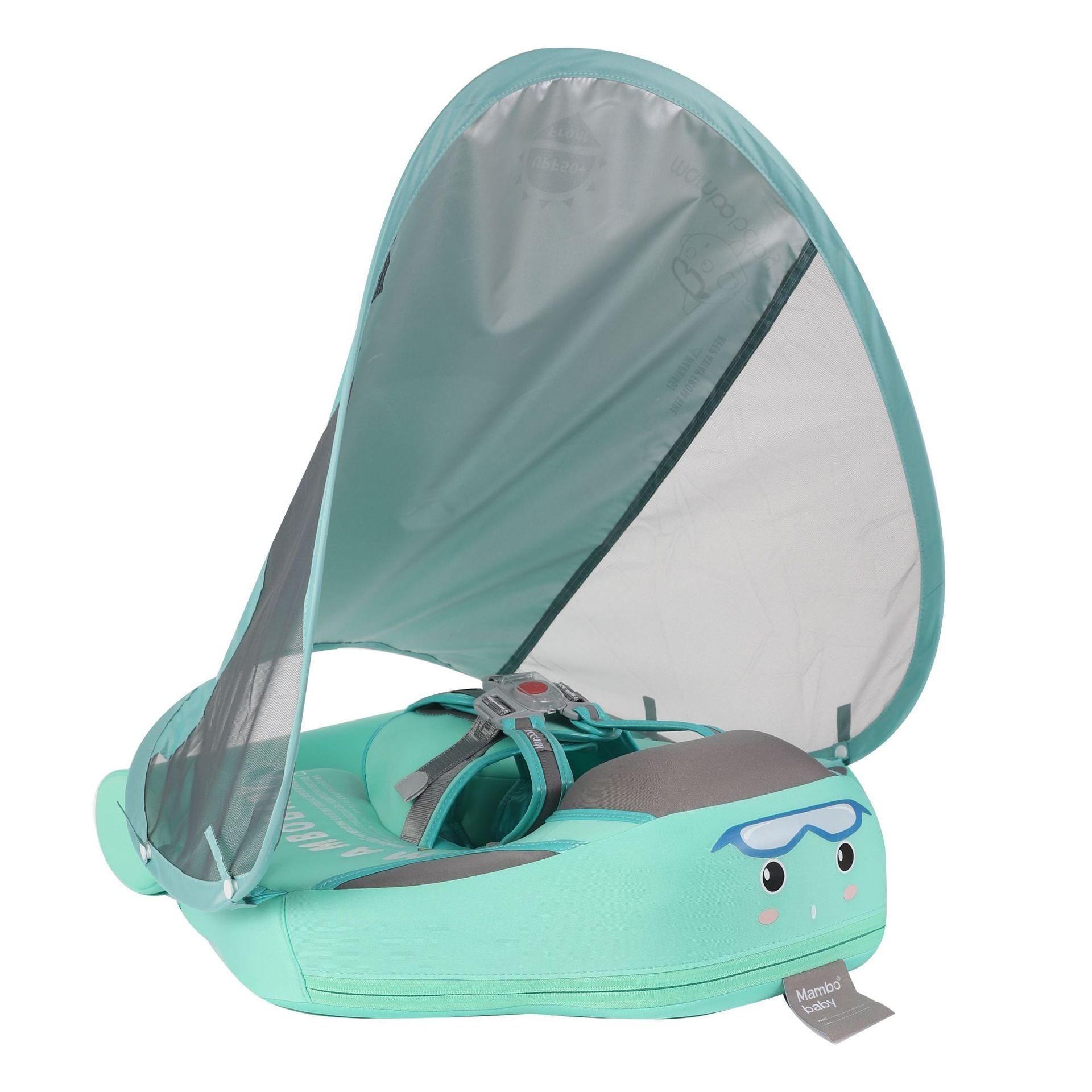 Infants and young children with inflatable seat rings and sunshades beginner's swimming circle home swimming pool - Korvel