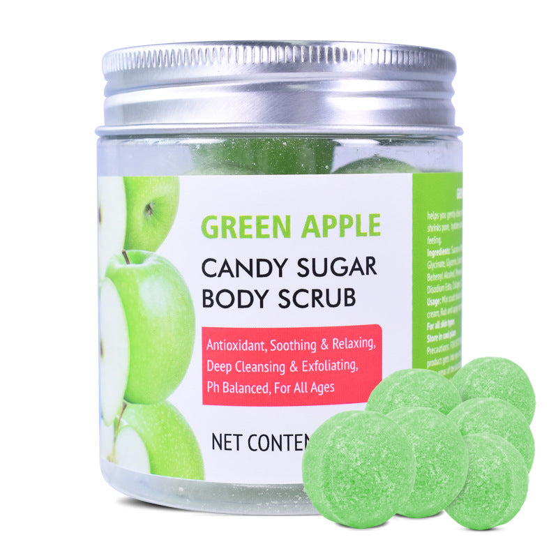 Crème gommante Candy brossée - Gommage au sel de bain parfumé aux fruits