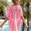 Angel Wings Openwork V-Neck Short Sleeve Cover Up - Korvel