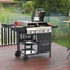 2+2 multifunctional gas barbecue grill and covered grill combination for outdoor cooking - barbecue, barbecue, pizza. - Korvel