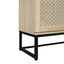Buffet 4 Portes en Rotin - Cabinet de Rangement Élégant