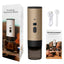 Portable Wireless 3-in-1 Espresso Maker, 7800mAh, Car/Home/Camping, Ground/Capsule Coffee. - Korvel