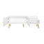 Banc de rangement pour chaussures blanc moderne avec rangement caché
