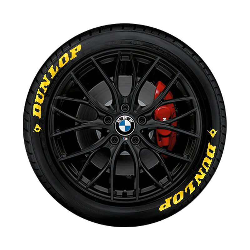 【 Font Set 】 Car Tire Stickers Tire Letter Stickers English Letter 3D Stereoscopic Stickers - Korvel