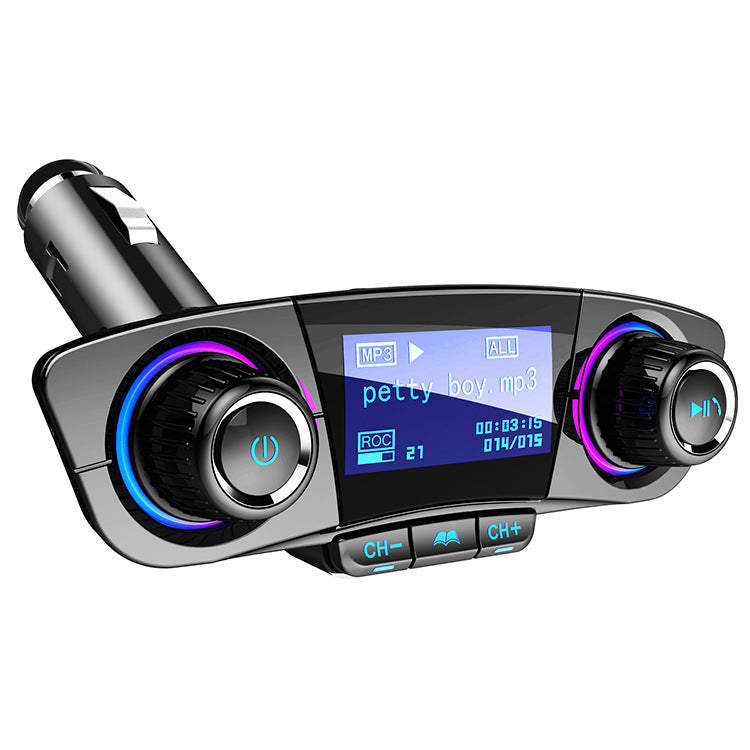 BT06 Car MP3 Bluetooth Player Car Charger Multi-Language Bluetooth Hands-Free FM Transmitter - Korvel