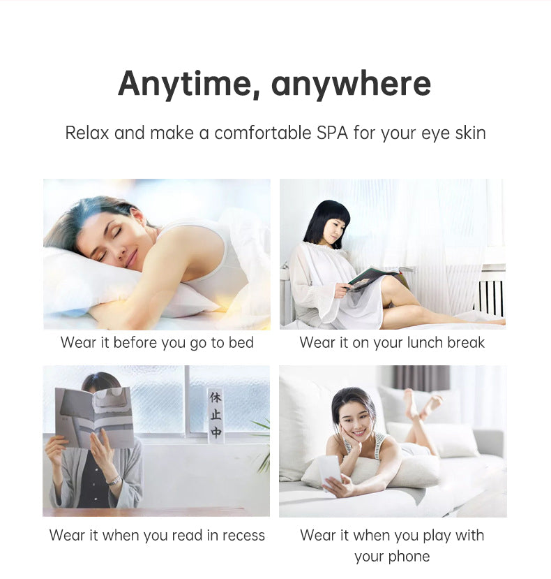 Premium Electric Eye Massager with LED Red Light Therapy