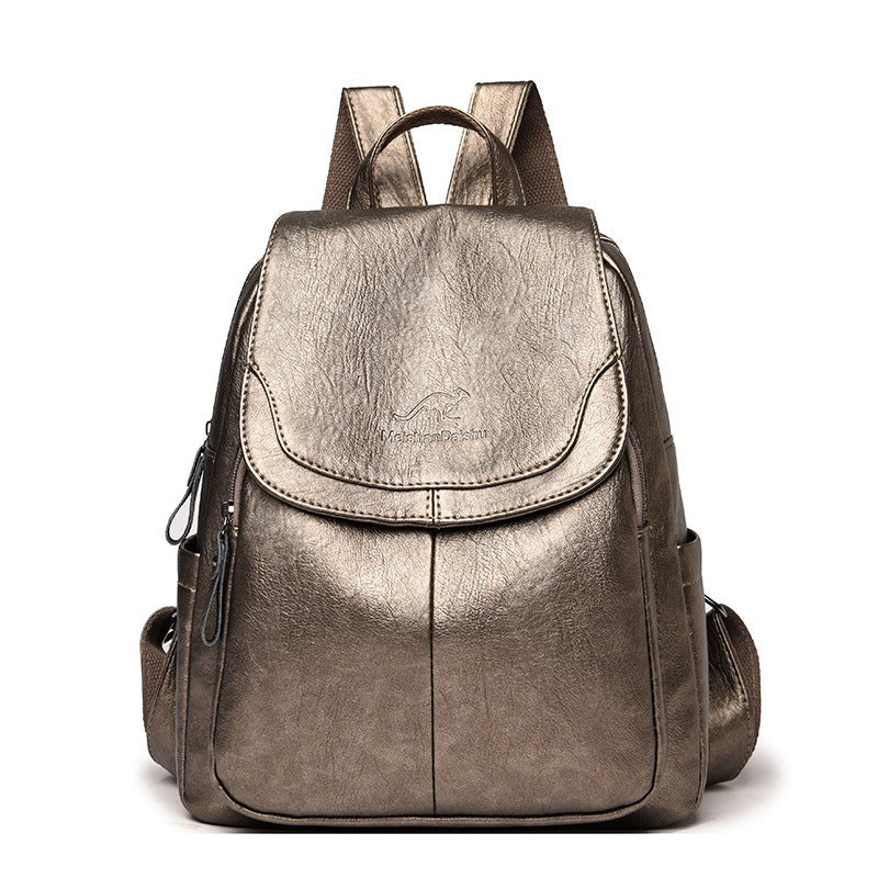 Backpack Women's Fashionable Travel Bag Trendy College Student Backpack - Korvel