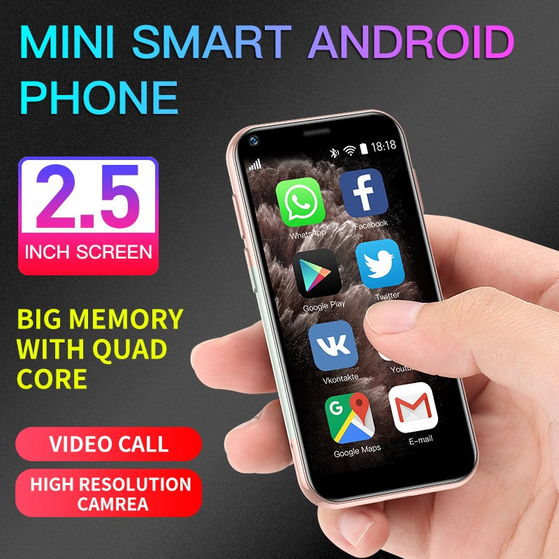 Android System 8.1 Pocket Smartphone 3G Mini XS11 Sono GPS Dual Camera WIFI - Korvel