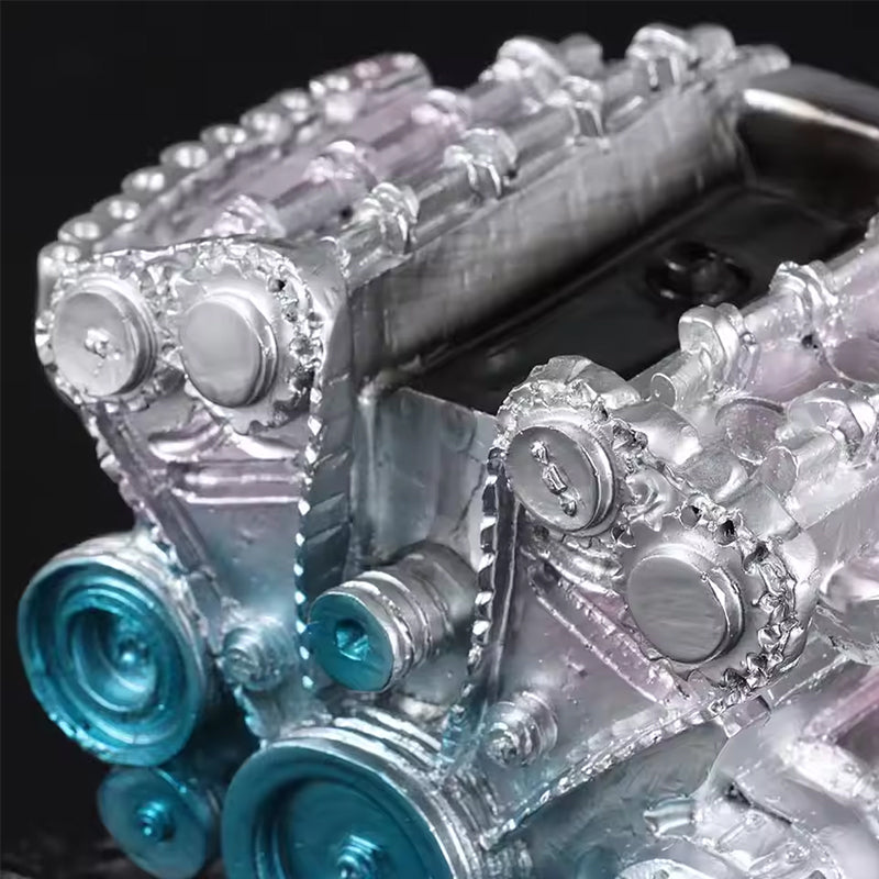 Kit de modèle de moteur de voiture en résine à 8 cylindres - Assemblage DIY premium