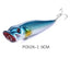 Popaluya bait, surface bait, fake bait, fishing gear, hard bait - Korvel