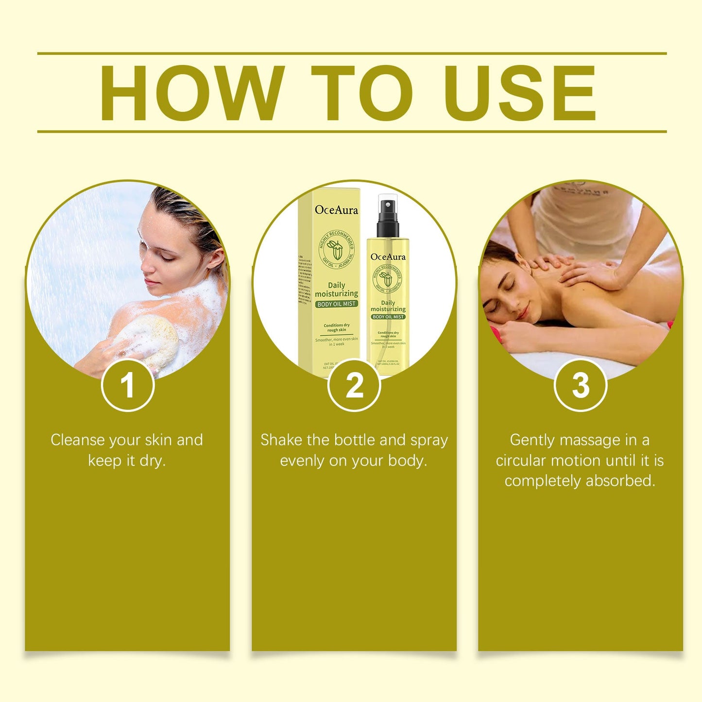 Vitamin E Moisturizing Body Oil, Daily Moisturizing Care For Body Skin Moisturizing Body Care Oil - Korvel