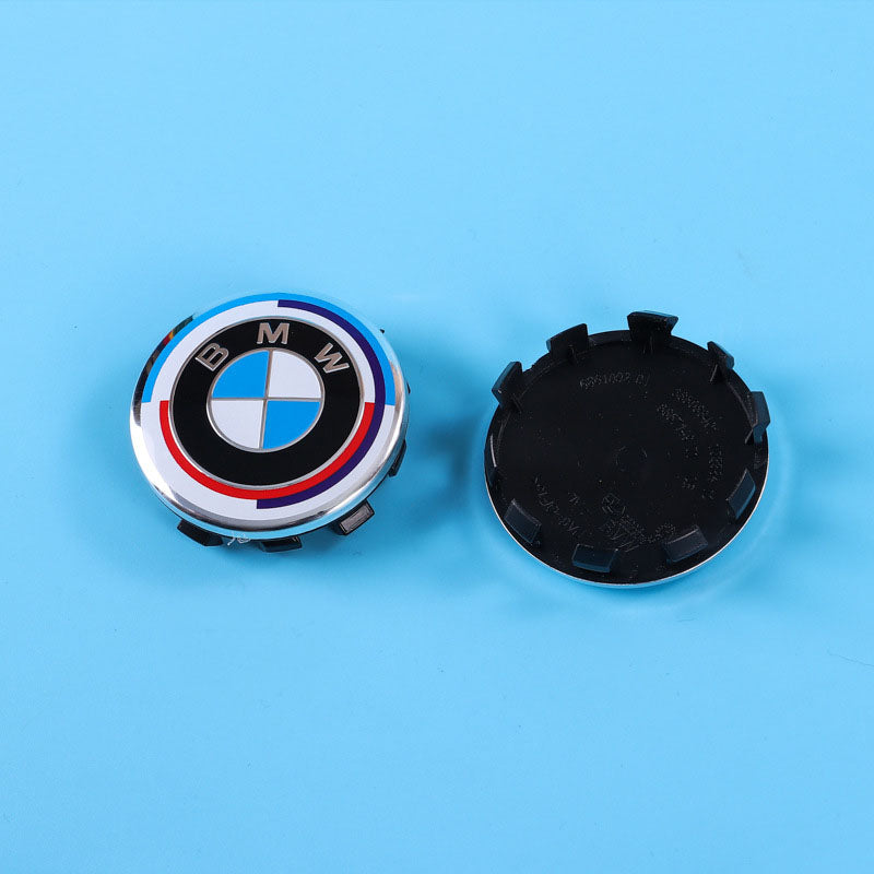 Suitable for BMW front and rear standard wheel hub covers 56/68mm 3 Series 5 Series X1X5X6M logo co branded center cover logo - Korvel