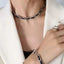Hip hop design neck chain titanium steel plated 18k real gold leather rope necklace - Korvel