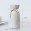 Elegant European-Style Ceramic Ribbon Vase for Home Decor