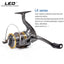LEO Half Metal Fishing Spinning Reel - 8BB, 5.5:1 Speed Ratio