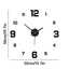 DIY Frameless Creative Wall Clock Wall Decal: A Silent and Stylish Addition for Home Decor, Ideal for Living Rooms and Offices - Korvel