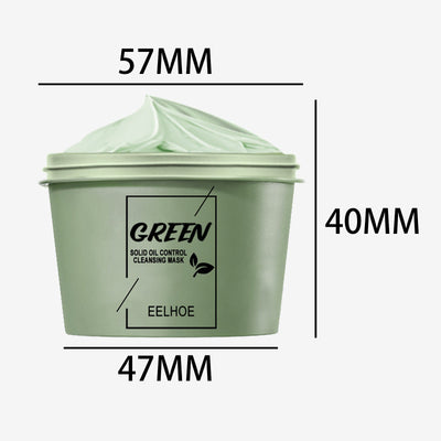Green Tea Mud Mask, Cleansing Face Moisturizing And Hydrating Pore Cleaning Smear Mask - Korvel