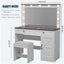 Elegant Makeup Vanity Desk in White