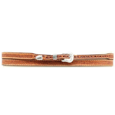 Stylish Basketweave Leather Hatband - Korvel