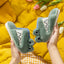 Children's Cotton Slippers Winter Korean Cartoon Home Warm Cotton Slippers Home Furry Cute Multicolor Slippers - Korvel