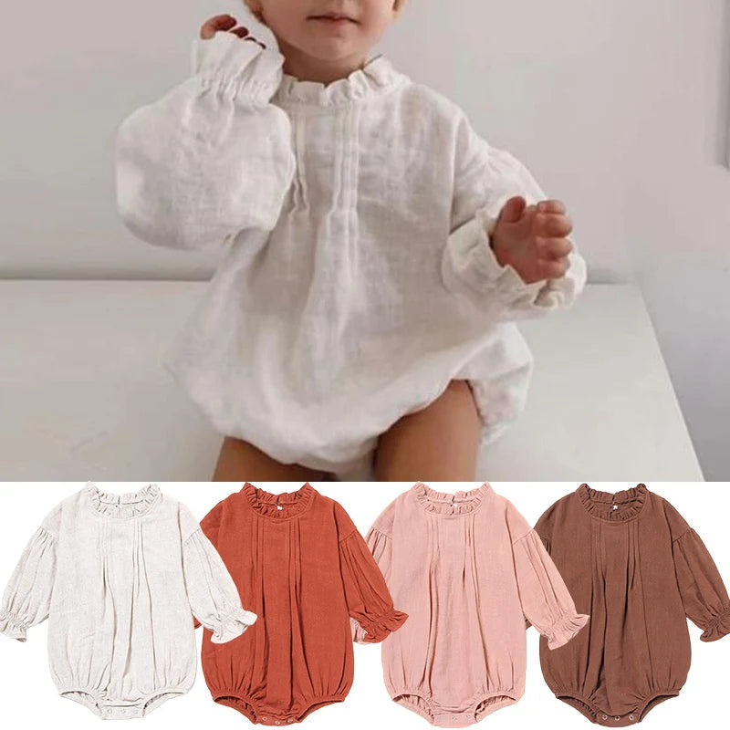 Bodysuits Acogedores de Primavera y Otoño para Recién Nacidos
